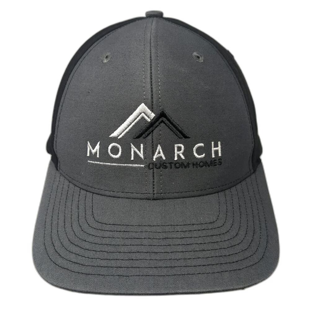 Richardson Snapback Hat Gray One Size Monarch Custom Homes Mountain Two-Tone